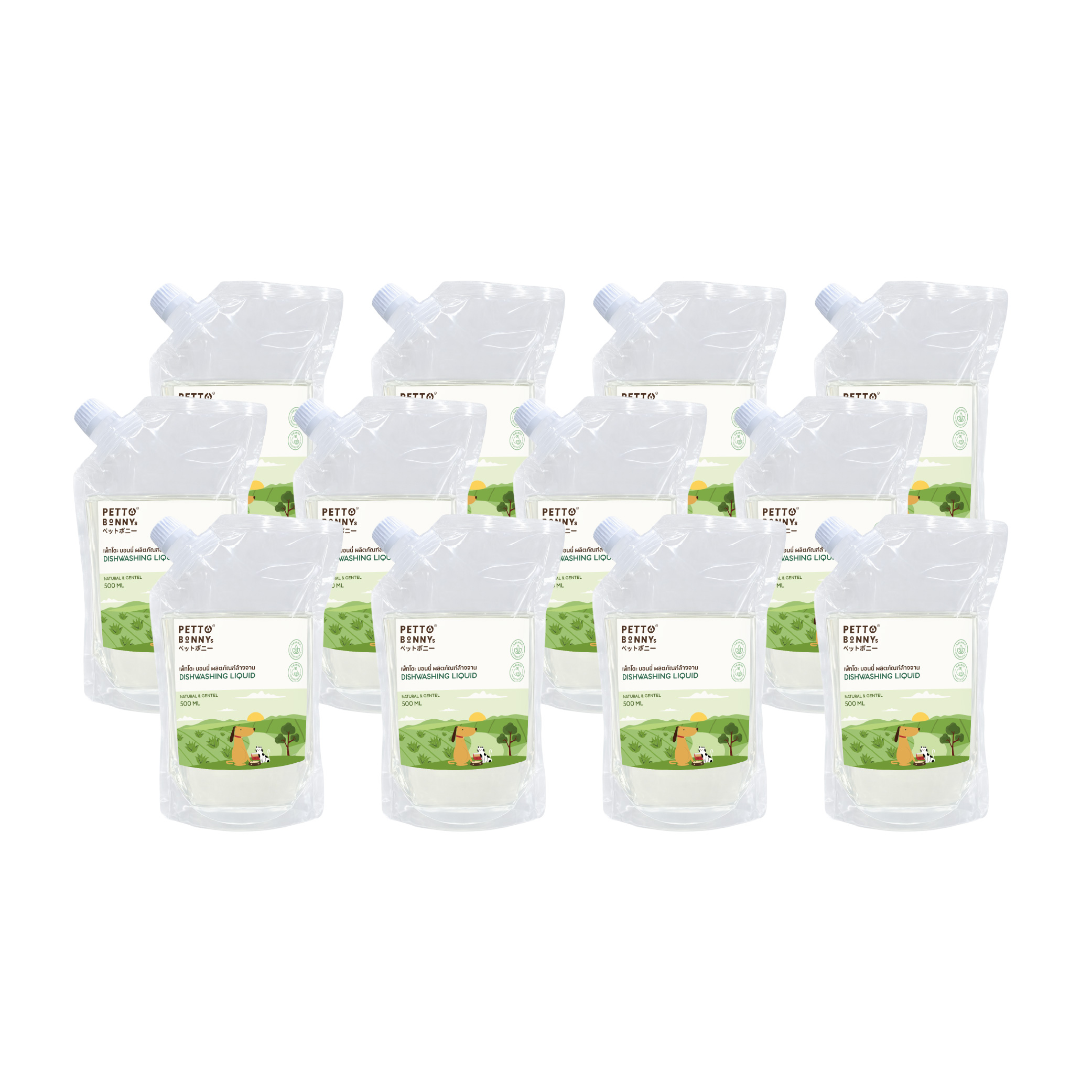 น้ำยาล้างจานสัตว์เลี้ยง PETTO BONNYS สูตรอ่อนโยน 500 มล.